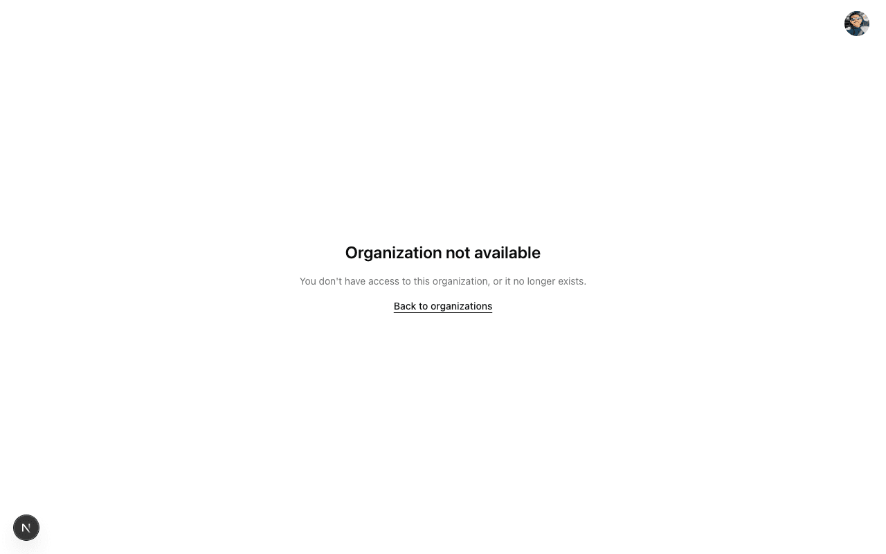 Create organization dialog